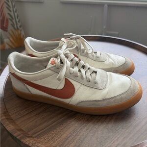 Nike Men’s Sneakers White Tan Gum with Rust Swoosh